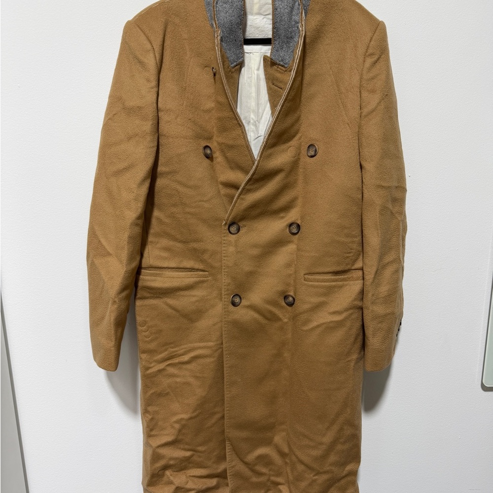 Maison Martin Margiela Tan Double-Breasted Trench Coat